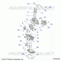 ENGINE, CRANKCASE AND VILEBREQUIN