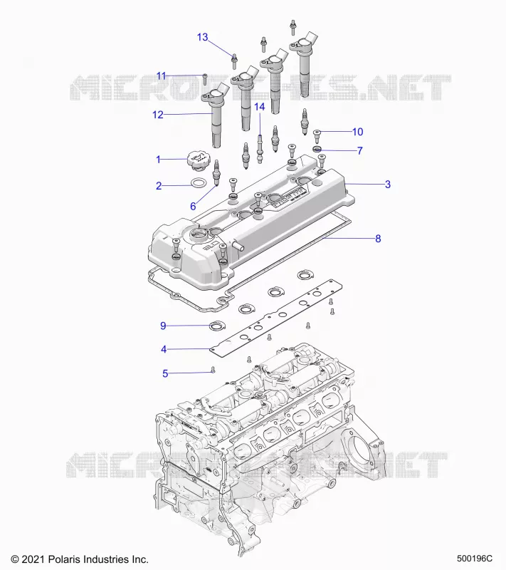ENGINE, COUVERCLE SOUPAPE