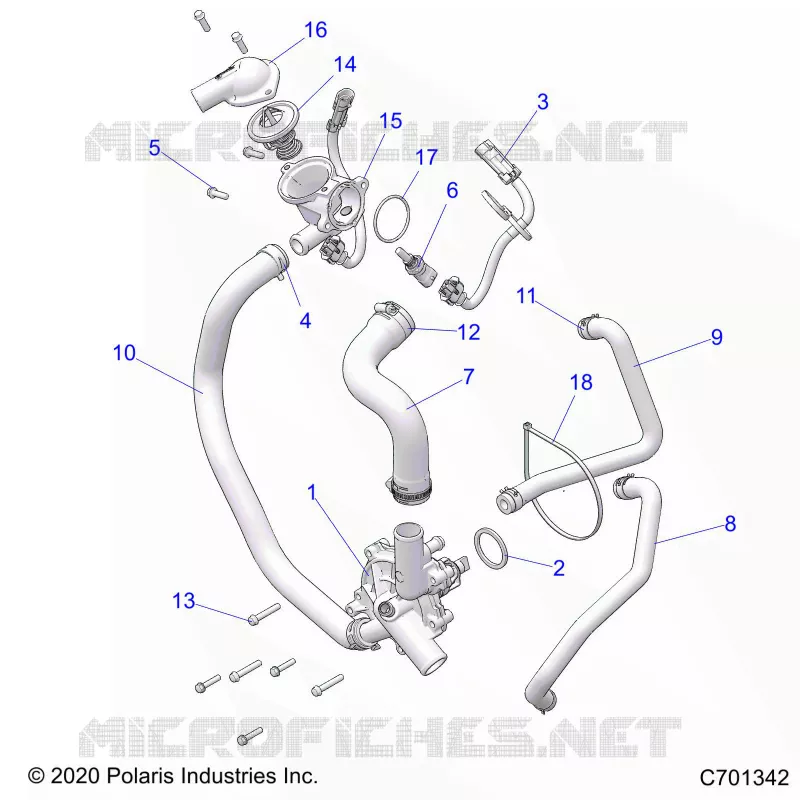 MOTEUR, WATERPUMP AND BYPASS