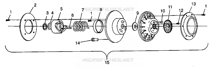 EMBRAYAGE DE TRANSMISSION ASSEMBLY 440 XCR SP 0941660 (4927082708024A)