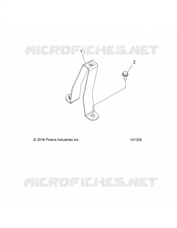 CHASSIS, CARBURANT TANK SUPPORT BRACKET