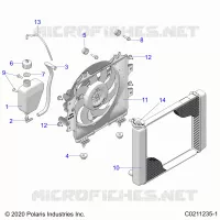 ENGINE, SYSTÃˆME DE REFROIDISSEMENT, RADIATOR, FAN &amp; OVERFLOW BOTTLE