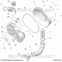 SYSTÃˆME DE TRANSMISSION, CLUTCH COVER AND DUCTING