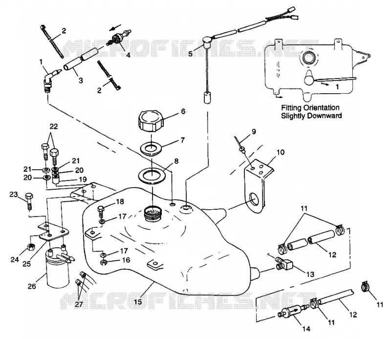 RESERVOIR D'HUILE SL 900 B974091 and SL 1050 B974090 (4940974097B001)
