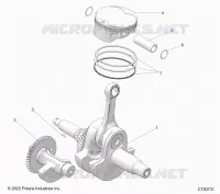 ENGINE, VILEBREQUIN, PISTON AND BALANCE SHAFT