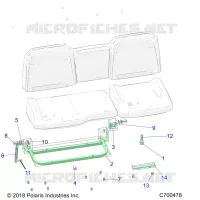 SIEGE ASM. REAR FRAME