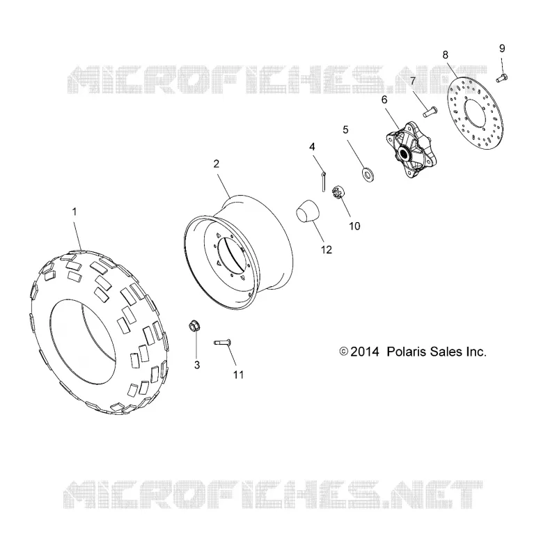 ROUES, FRONT TIRE and FREIN DISC