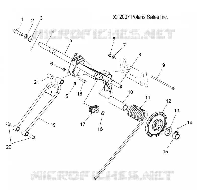 SUSPENSION, BRAS DE SUSPENSION ARRIERE (144 INCH)
