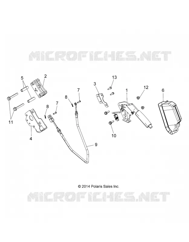 BRAKES, FREIN DE PARKING LEVER ASM.