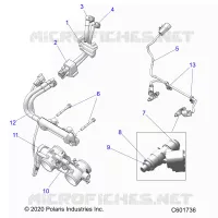 SYSTÃˆME D'ALIMENTATION, RAIL, LINES AND THROTTLE BODY