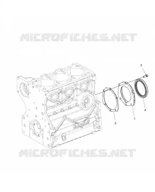 ENGINE, VILEBREQUIN OIL SEAL FLANGE