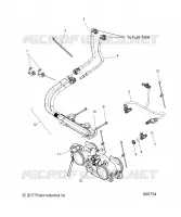 FUEL SYSTEM, RAIL, LINES AND CORPS DE PAPILON