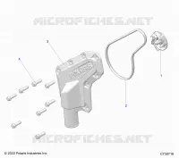 MOTEUR, WATERPUMP IMPELLER AND COVER