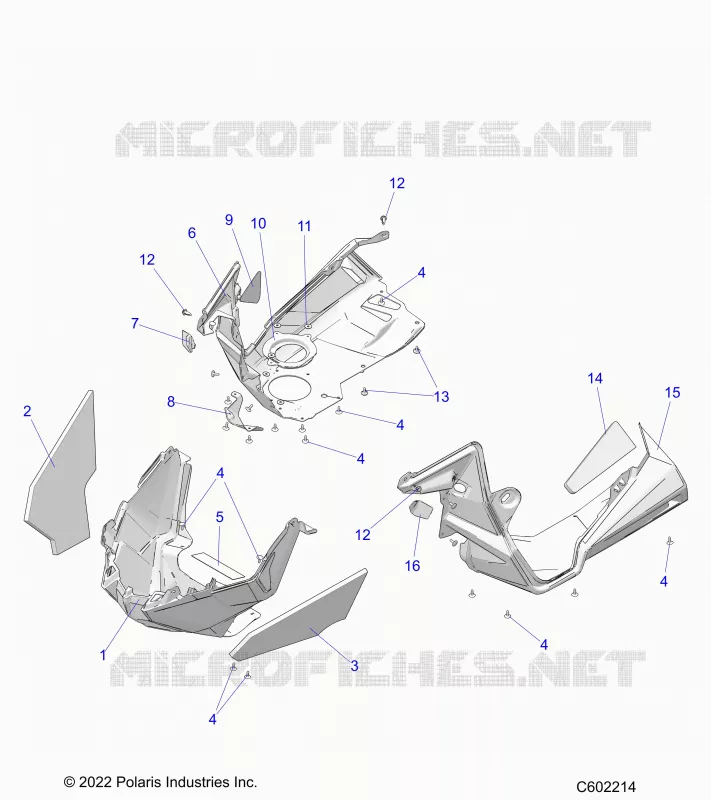 CARROSSERIE AVANT ASM./FENDERS