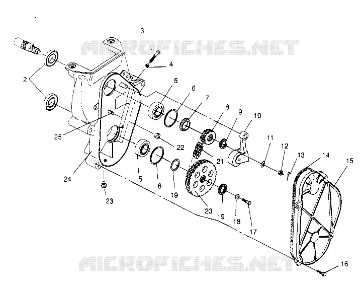 CARTER DE CHAINEE ASSEMBLY  440 XCR SP X951660 (4932833283B009)