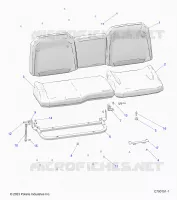 SIEGE ASM. REAR