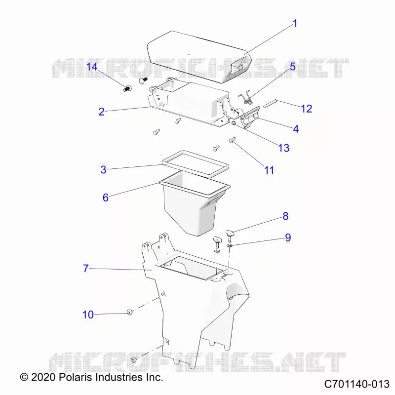 CONSOLE CENTRALE,STORAGE- Z22RGL2KAP/AL/BK/BP/BT (C701140-013)