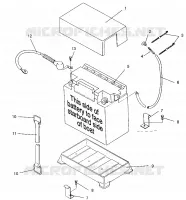 SUPPORT BATTERIE SLX 780 B954287 (4933953395B006)