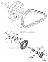 SYSTEME DE TRANSMISSION, SECONDARY CLUTCH