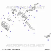 DRIVE TRAIN, COUVERCLE D'EMBRAYAGE AND DUCTING