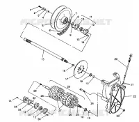 SYSTÈME DE TRANSMISSION ASSEMBLY STORM/0932770 AND STORM SKS/0932570 (4923032303018A)