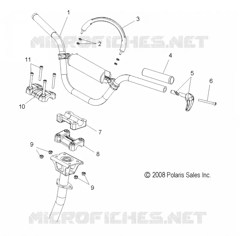 DIRECTION, FIXATION GUIDON (DRAGON RMK)