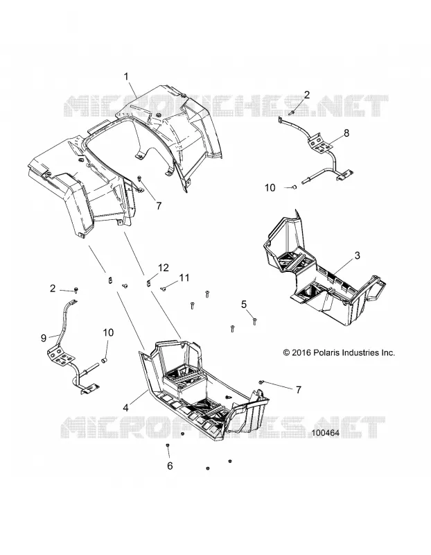 CARROSSERIE ARRIERE CAB AND FOOTWELLS