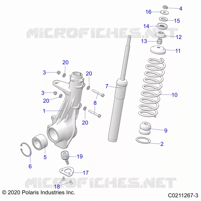 SUSPENSION, JAMBE DE FORCE AVANT