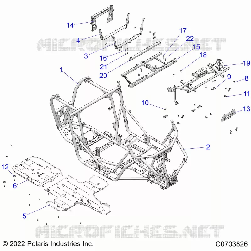 CHASSIS, MAIN FRAME AND SKID PLATES