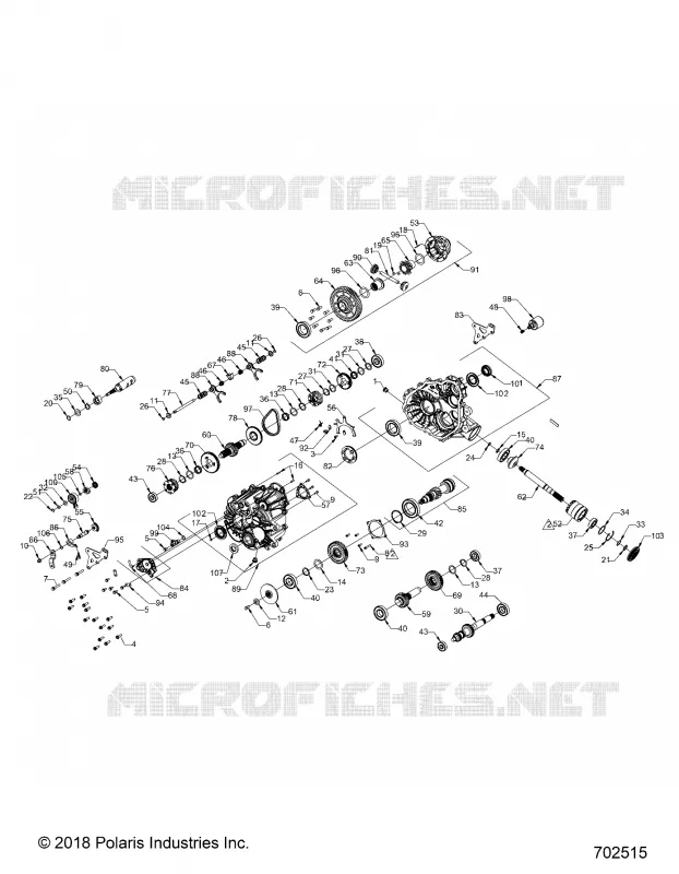DRIVE TRAIN, PONT PRINCIPAL INTERNALS