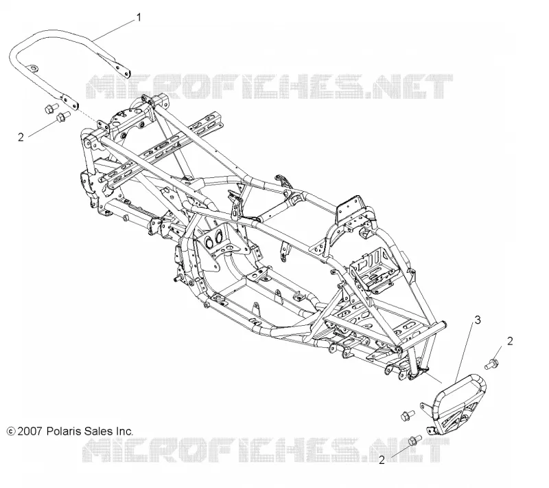 CHASSIS, PARE CHOCS AND GRAB BAR