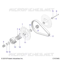 SYSTEME DE TRANSMISSION, SECONDARY CLUTCH