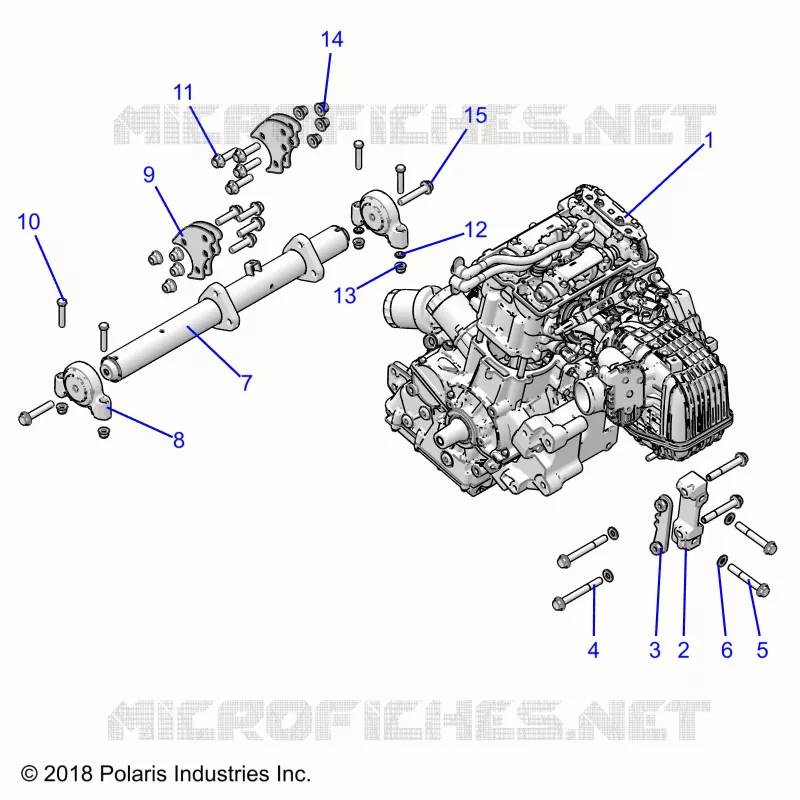 MOTEUR, MOUNTING & LONG BLOCK