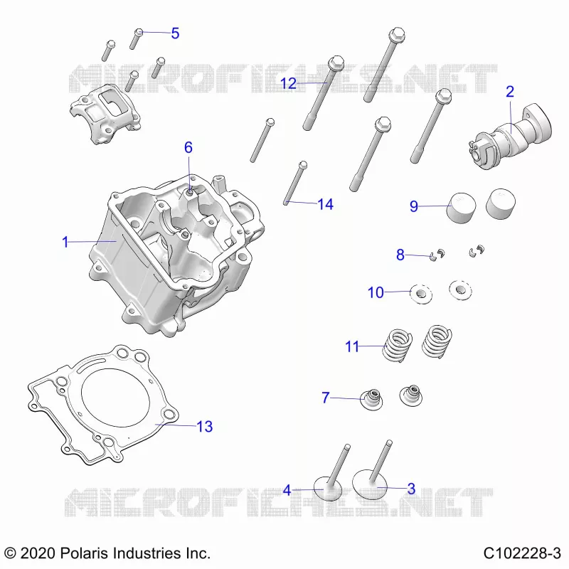 ENGINE, CULASSE, CAM AND VALVES