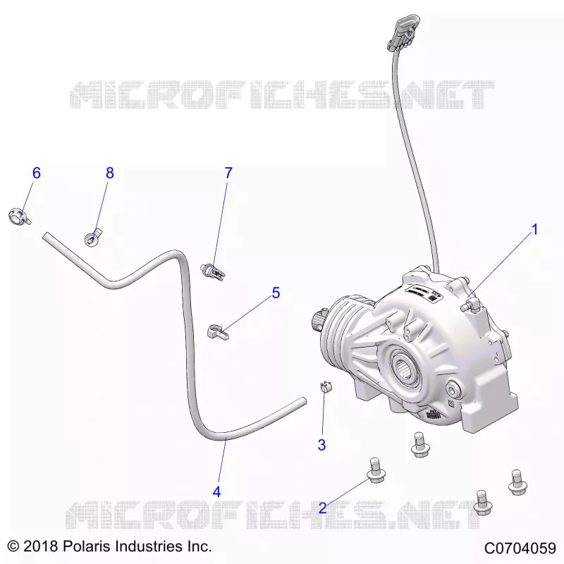 SYSTÃˆME DE TRANSMISSION, FRONT GEARCASE MOUNTING