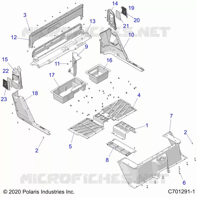 PLANCHER, REAR