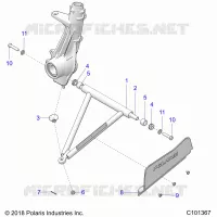 SUSPENSION, A-ARM AND SUPPORT MOUNTING