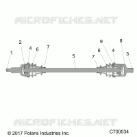 SYSTEME DE TRANSMISSION, FRONT HALF SHAFT