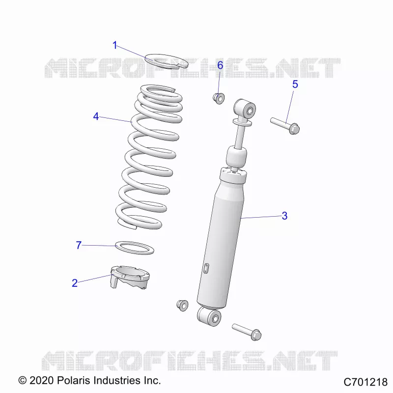 SUSPENSION, REAR SUPPORT AMORTISSEUR 