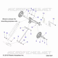 SUSPENSION, BRAS DE SUSPENSION ARRIERE