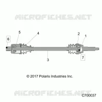 SYSTEME DE TRANSMISSION, REAR HALF SHAFT