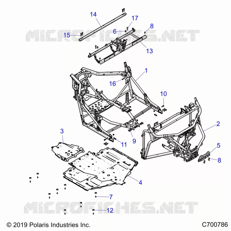 CHASSIS, MAIN FRAME AND SKID PLATES
