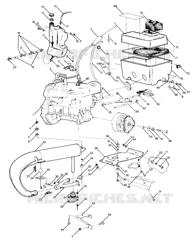SUPPORT MOTEUR Sport and Sport GT (4915451545017A)