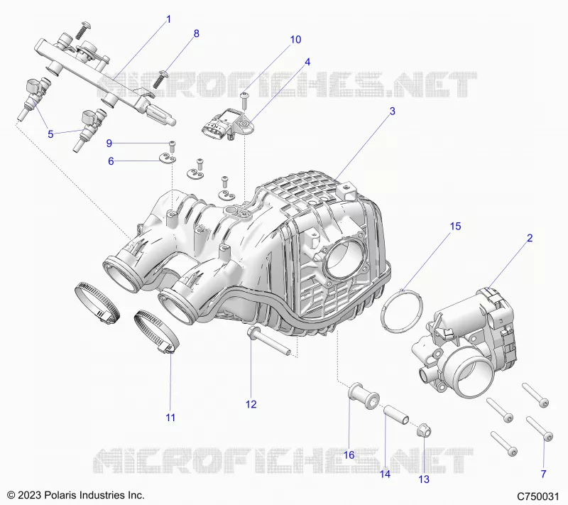 ENGINE, PRISE D'AIR MANIFOLD