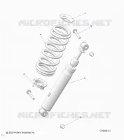 SUSPENSION, AMORTISSEUR AVANT MOUNTING
