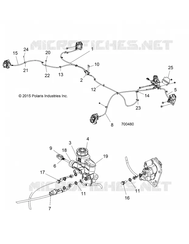 BRAKES, LINES AND MAITRE CYLINDRE