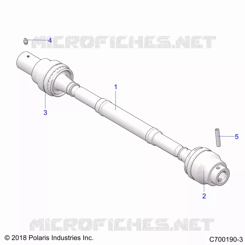 SYSTÃˆME DE TRANSMISSION, FRONT PROP SHAFT