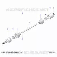 DRIVE TRAIN, ARBRE DE TRANSMISSION ARRIERE