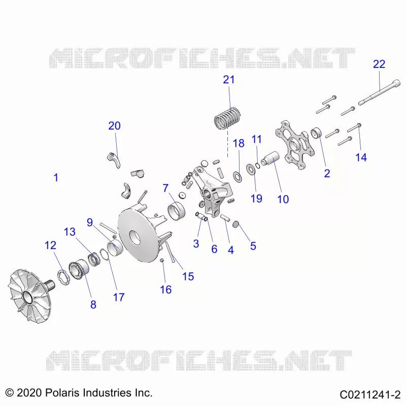 SYSTÃˆME DE TRANSMISSION, PRIMARY CLUTCH