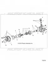 SYSTEME DE TRANSMISSION, FRONT GEARCASE (TO 1/1/19)